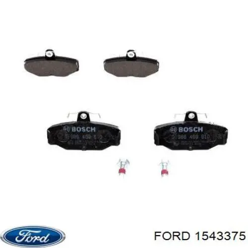 1543375 Ford pastillas de freno traseras