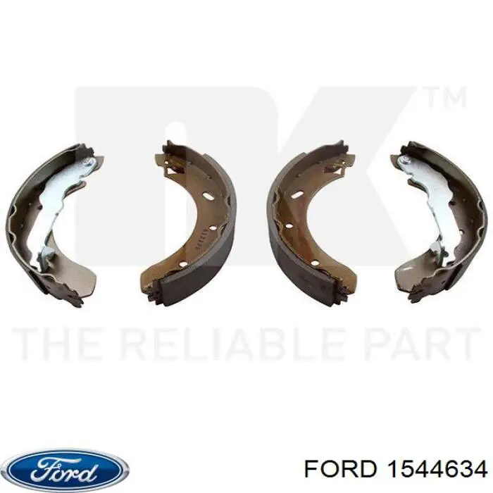 1544634 Ford zapatas de frenos de tambor traseras