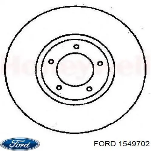 1549702 Ford freno de disco delantero