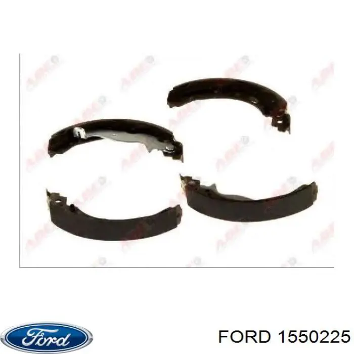 1550225 Ford zapatas de frenos de tambor traseras