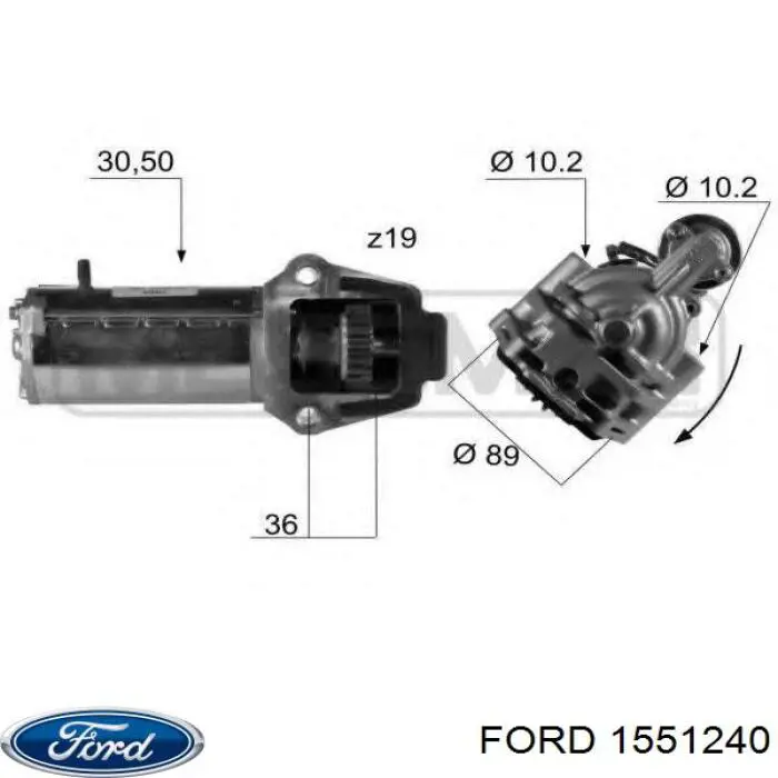 1551240 Ford motor de arranque