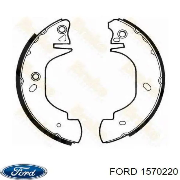 1570220 Ford zapatas de frenos de tambor traseras