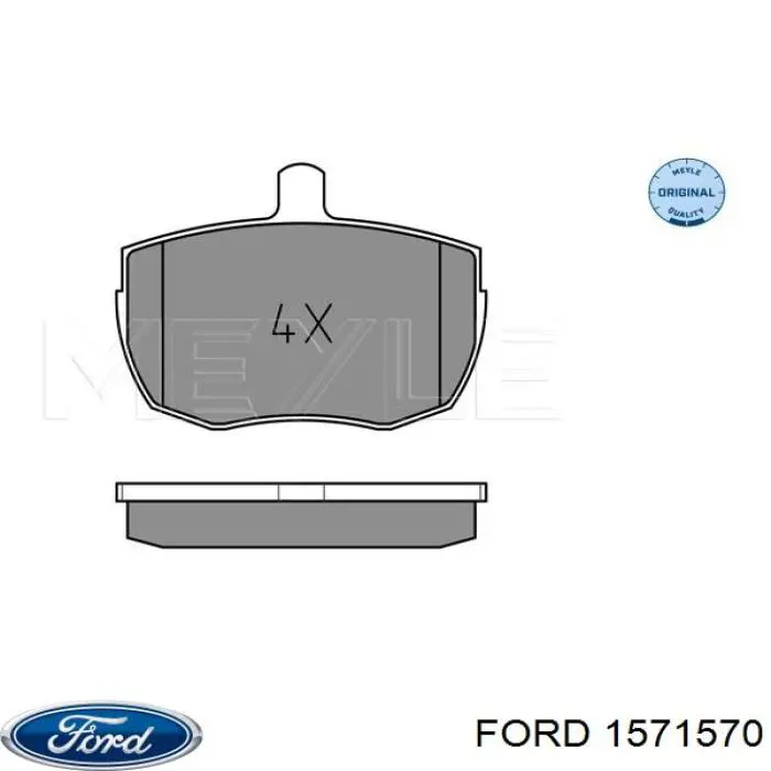 1571570 Ford pastillas de freno delanteras