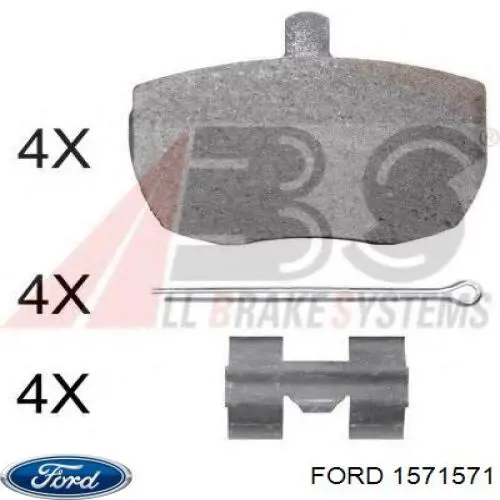 1571571 Ford pastillas de freno delanteras