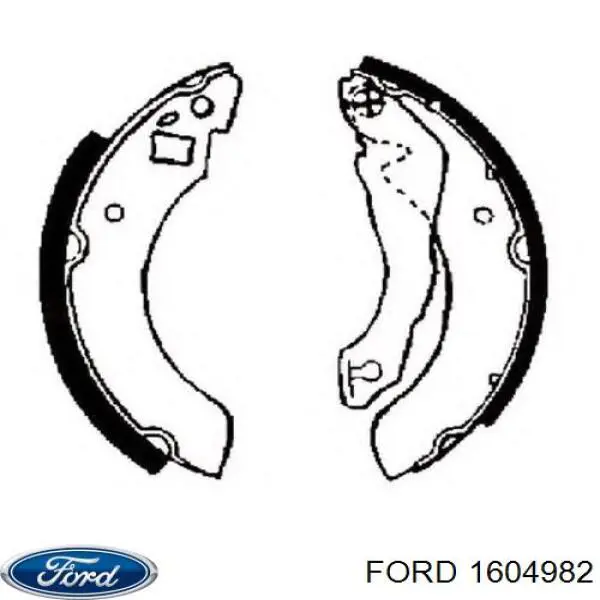 1604982 Ford zapatas de frenos de tambor traseras