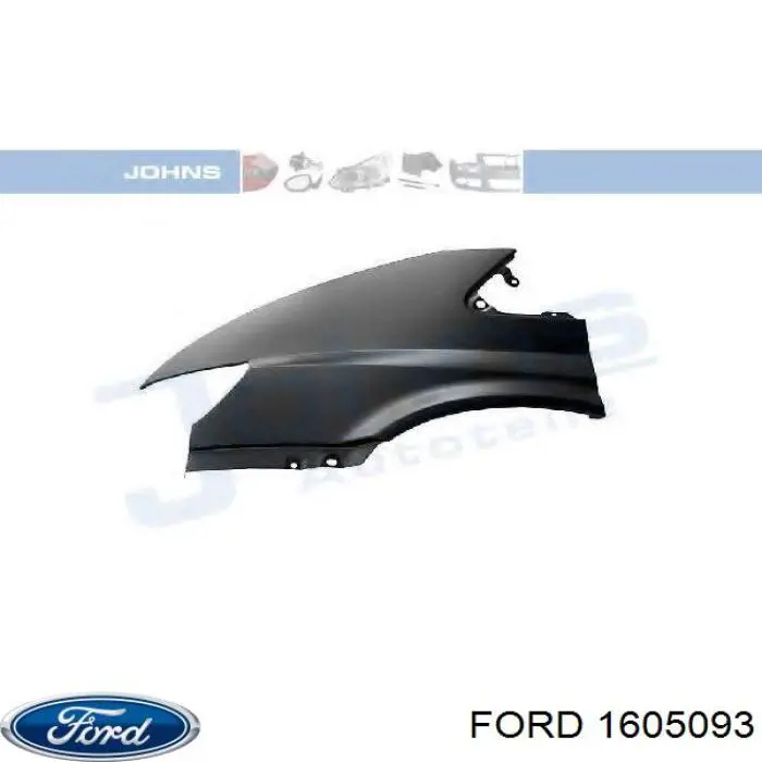 1605093 Ford pastillas de freno traseras