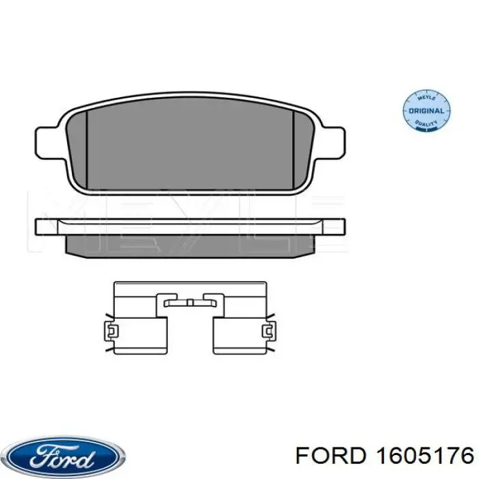 1605176 Ford pastillas de freno traseras