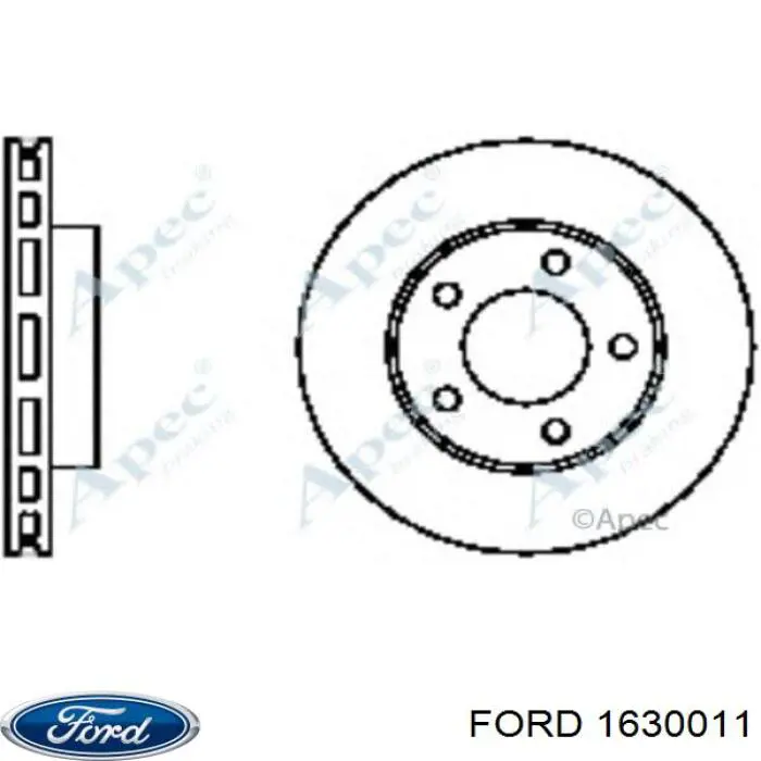 1630011 Ford freno de disco delantero