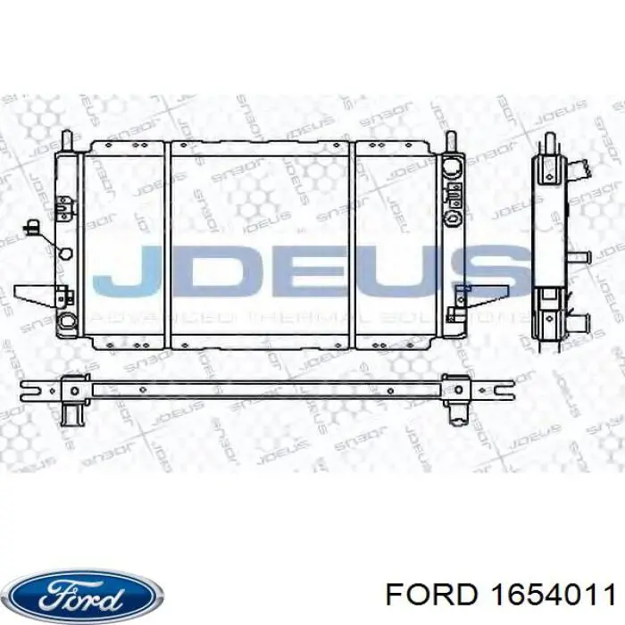 1654011 Ford radiador refrigeración del motor