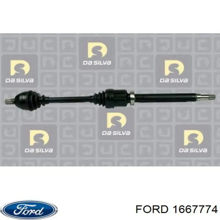 1667774 Ford árbol de transmisión delantero izquierdo