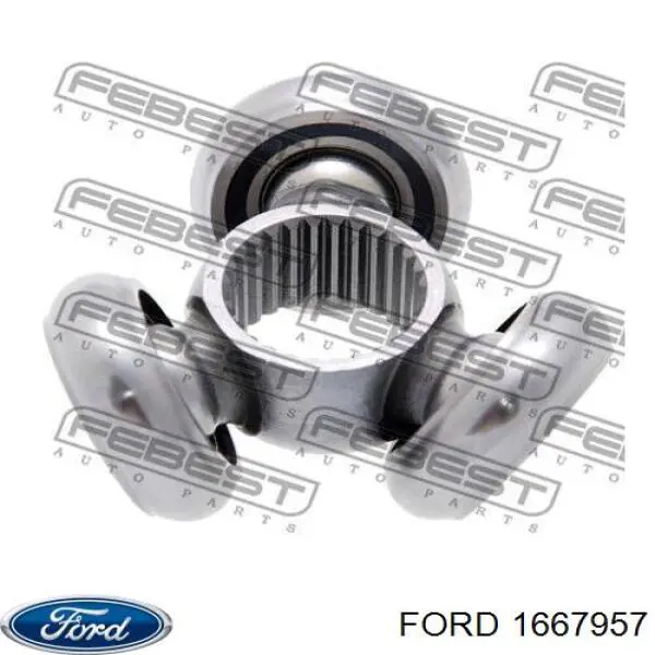 1667957 Ford árbol de transmisión delantero izquierdo