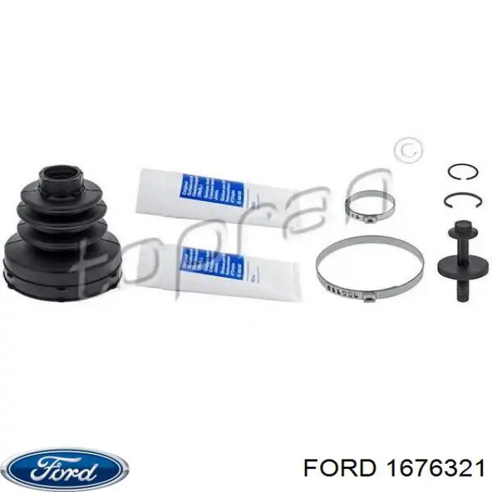 1676321 Ford fuelle, árbol de transmisión delantero interior izquierdo