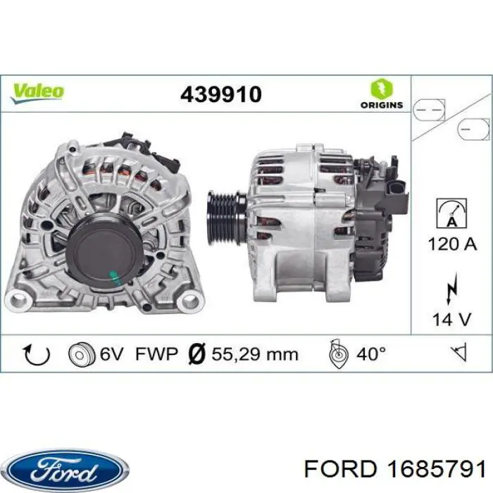 1685791 Ford alternador