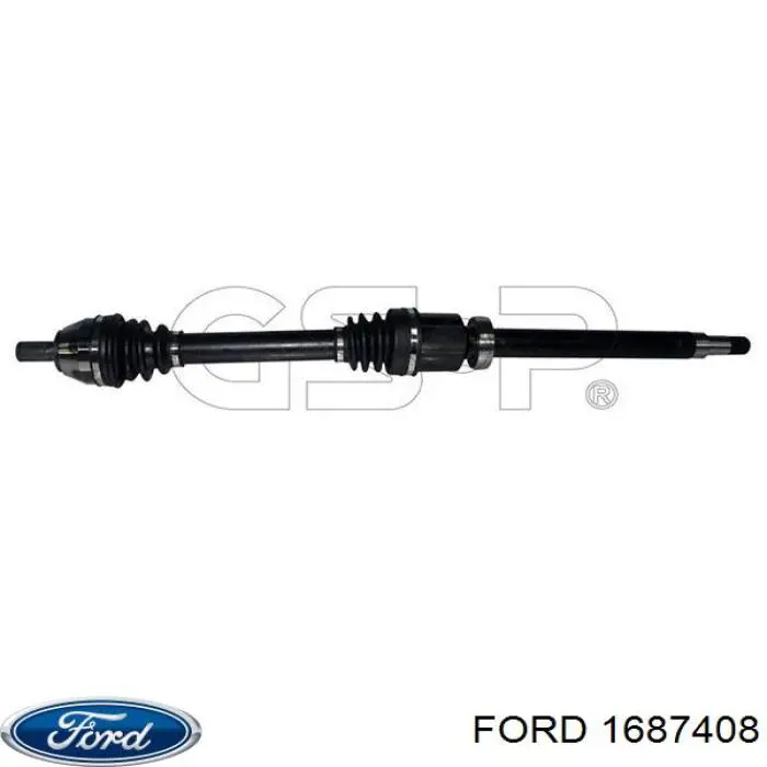 1687408 Ford árbol de transmisión delantero derecho