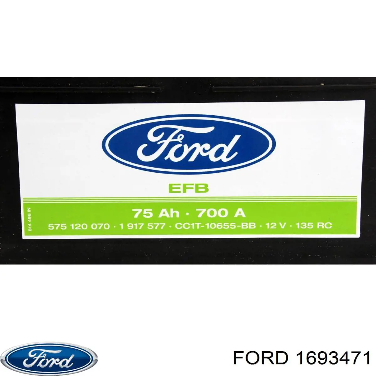 1693471 Ford batería de arranque