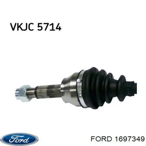 1697349 Ford árbol de transmisión delantero derecho