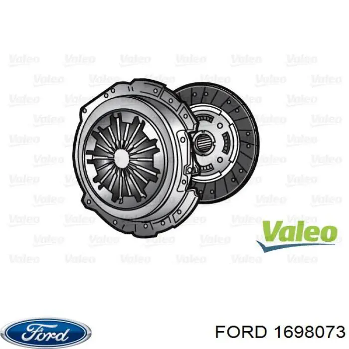 1698073 Ford kit de embrague (3 partes)