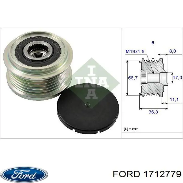 1712779 Ford alternador