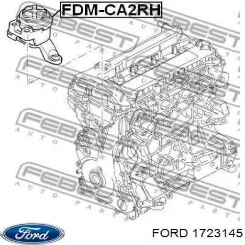 1723145 Ford soporte de motor derecho