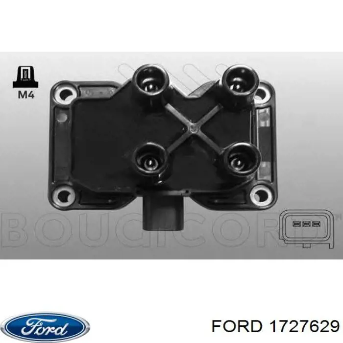 1727629 Ford bobina de encendido