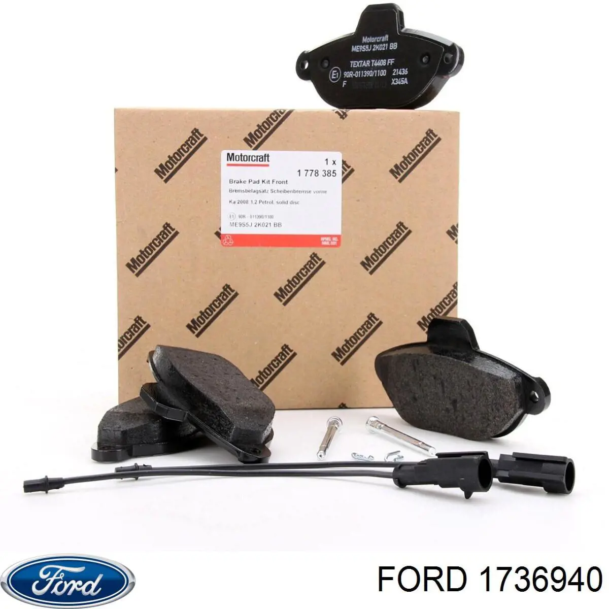 1736940 Ford pastillas de freno delanteras