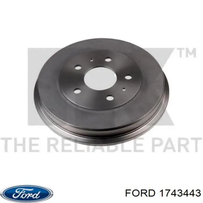 1743443 Ford freno de tambor trasero