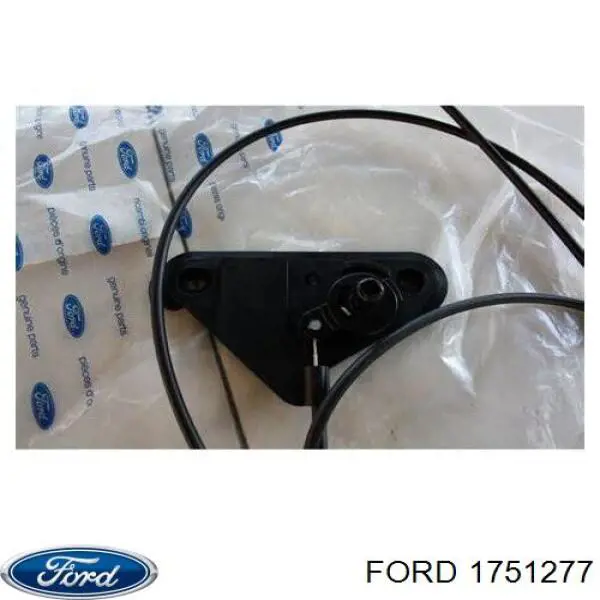 1751277 Ford cable de apertura de capó del motor