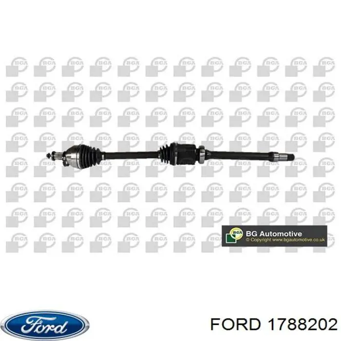 1788202 Ford árbol de transmisión delantero derecho