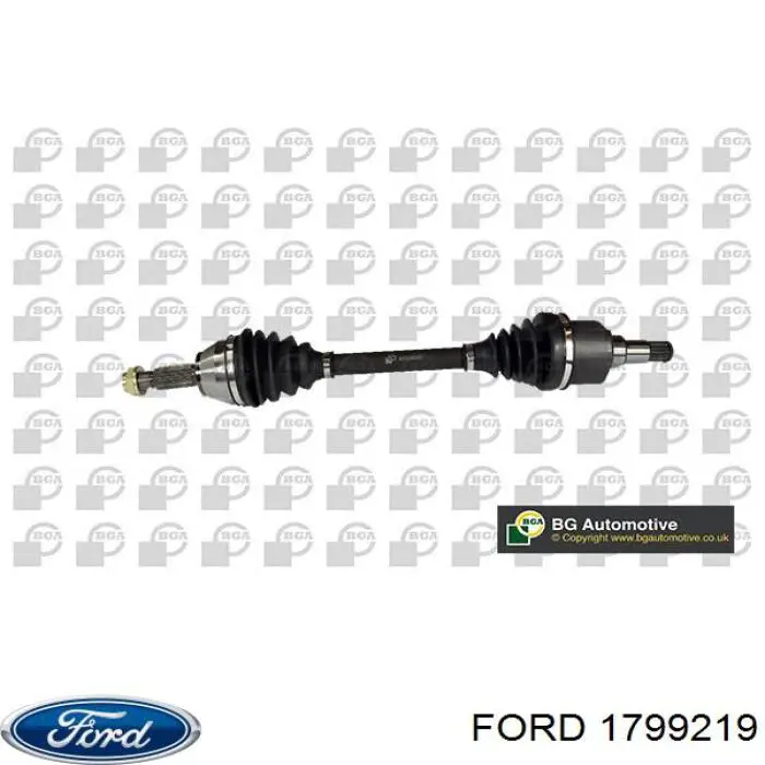 1799219 Ford árbol de transmisión delantero izquierdo