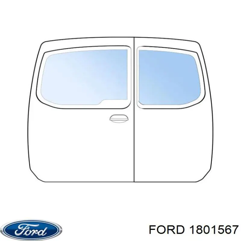  Cristales De El Maletero(3/5 Puertas Traseras (Trastes) para Ford Transit V184/5