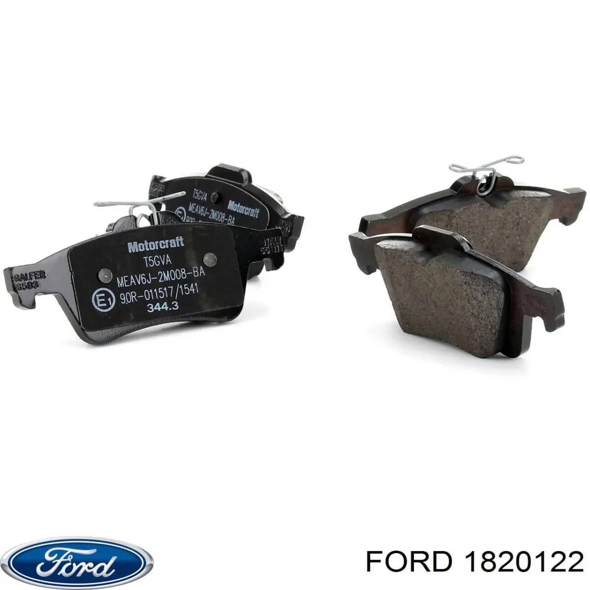 1820122 Ford pastillas de freno traseras