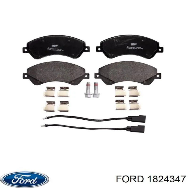 1824347 Ford pastillas de freno delanteras