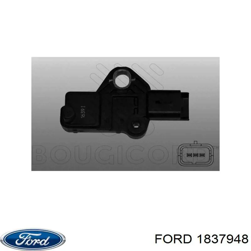 1837948 Ford sensor de posición del cigüeñal