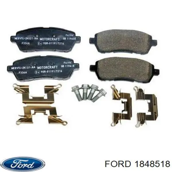 1848518 Ford pastillas de freno delanteras