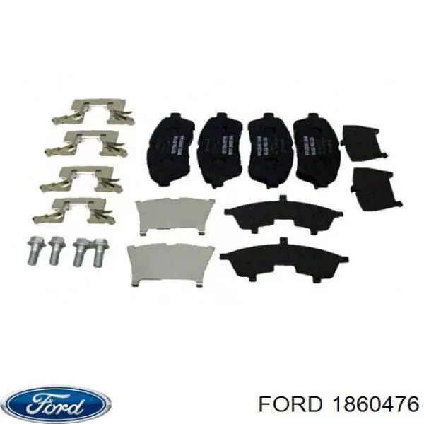 1860476 Ford pastillas de freno delanteras