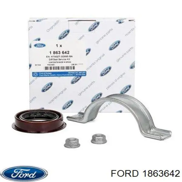 1863642 Ford anillo retén de semieje, eje delantero, derecho