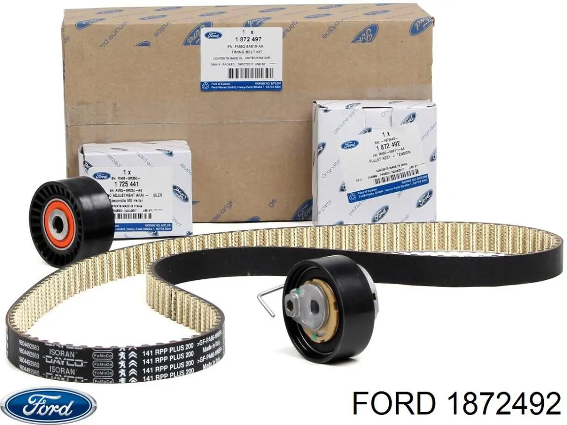 1872492 Ford tensor, correa dentada