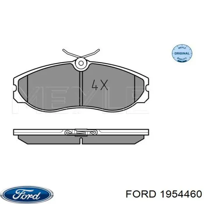 1954460 Ford pastillas de freno delanteras