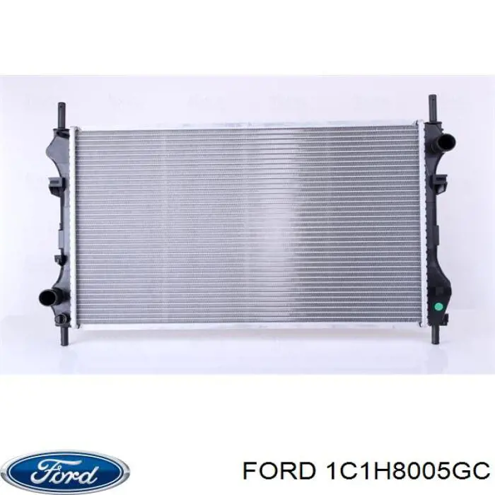 1C1H8005GC Ford radiador refrigeración del motor