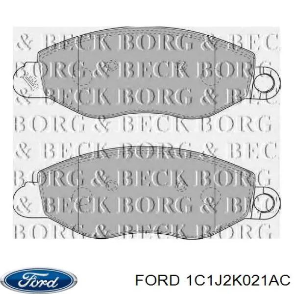 1C1J 2K021 AC Ford pastillas de freno delanteras