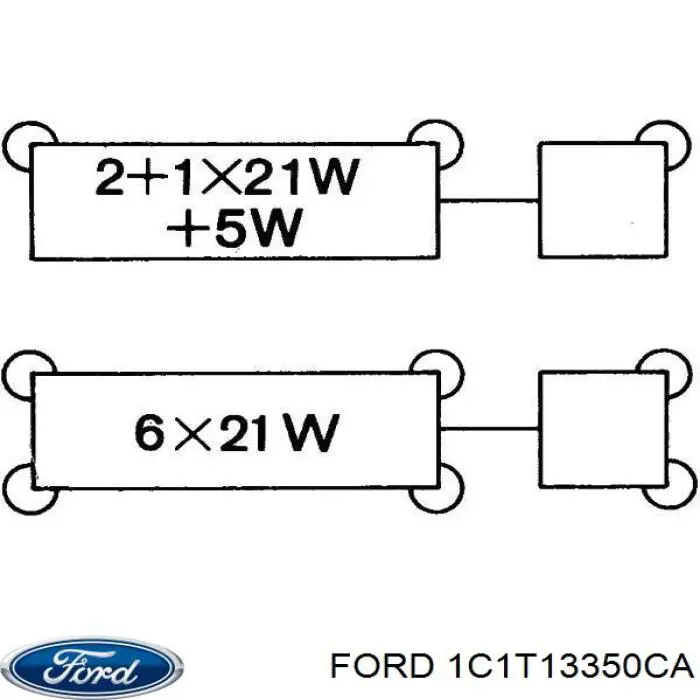 1C1T13350CA Ford relé, piloto intermitente