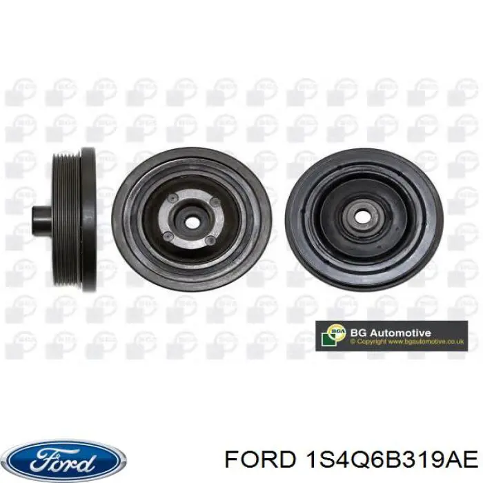 1S4Q6B319AE Ford polea, cigüeñal