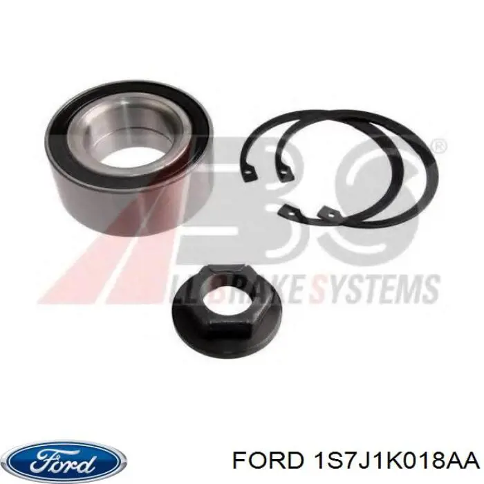 1S7J1K018AA Ford cojinete de rueda delantero