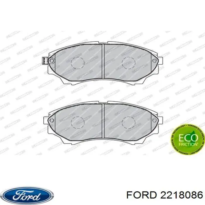 2218086 Ford pastillas de freno delanteras