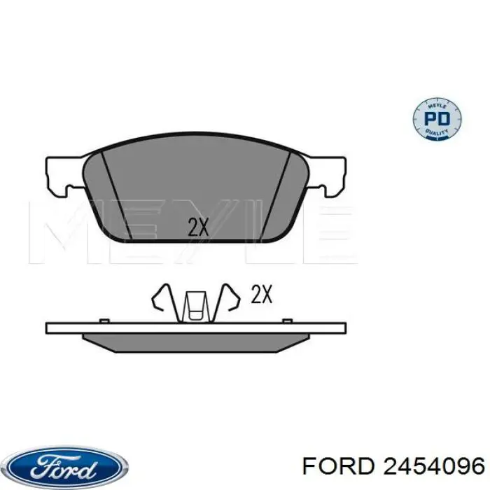 2454096 Ford pastillas de freno delanteras