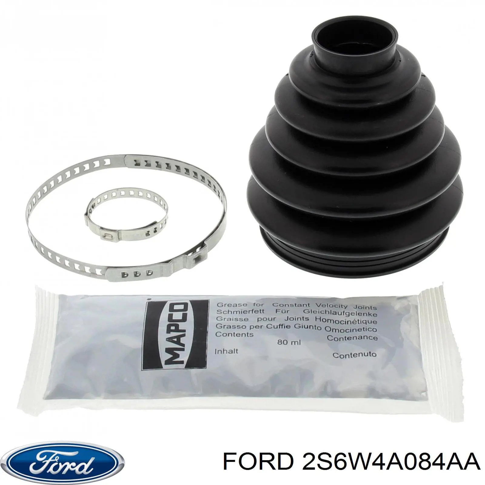 2S6W4A084AA Ford fuelle, árbol de transmisión delantero exterior