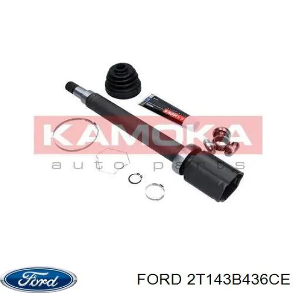 2T143B436CE Ford árbol de transmisión delantero derecho