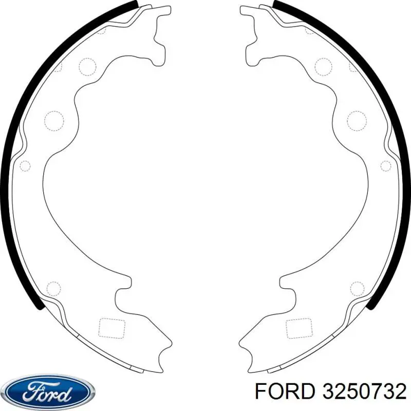  Zapatas de frenos de tambor traseras para Mazda 929 2 