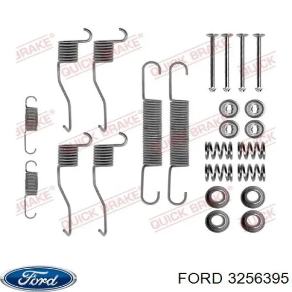 3256395 Ford zapatas de frenos de tambor traseras