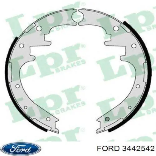 3442542 Ford zapatas de frenos de tambor traseras